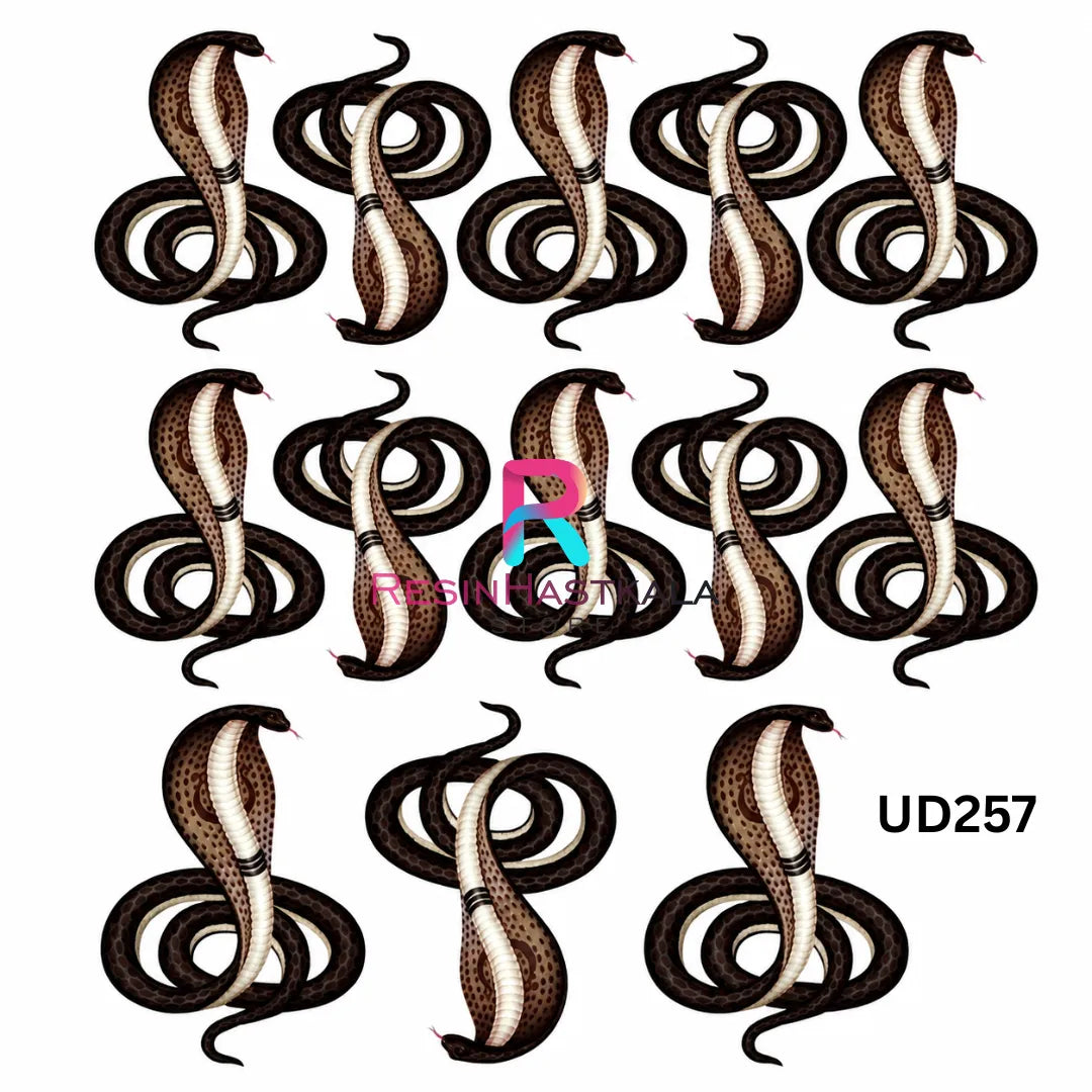 UV DTF Sticker – A6 Size (Snake Design) (UD257)