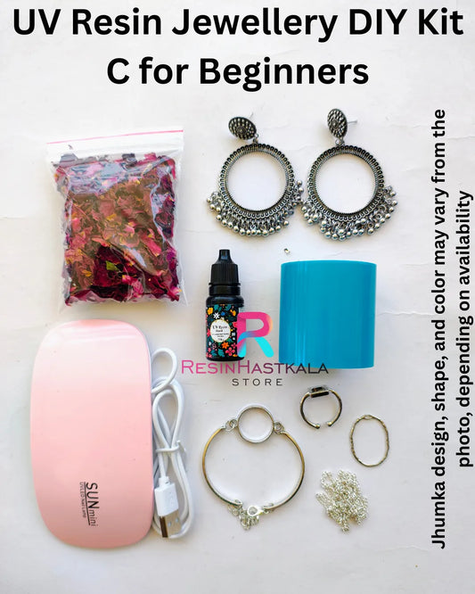 UV Resin Jewellery DIY Kit C for Beginners