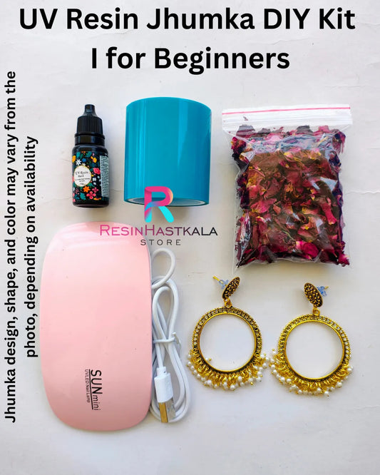 UV Resin Jhumka / Jewellery DIY Kit I for Beginners