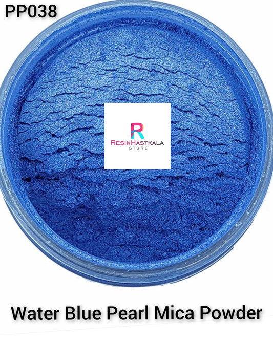 Water Blue Mica Pearl Powder 20 Gram