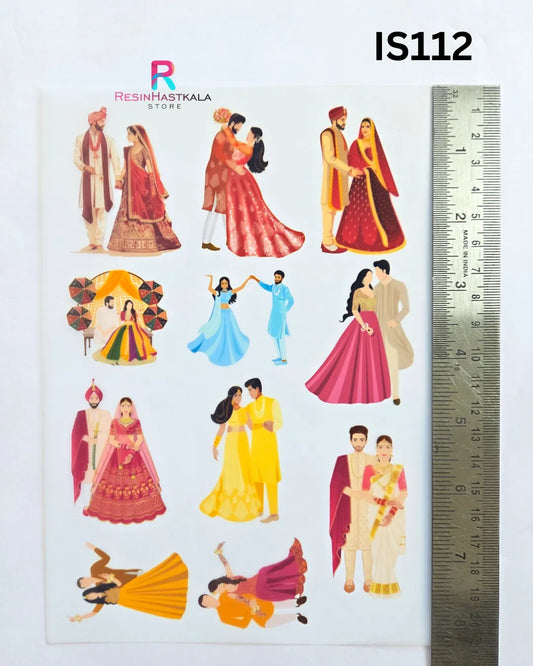 Wedding Couple Insert Sheet – A5 Size (IS112)