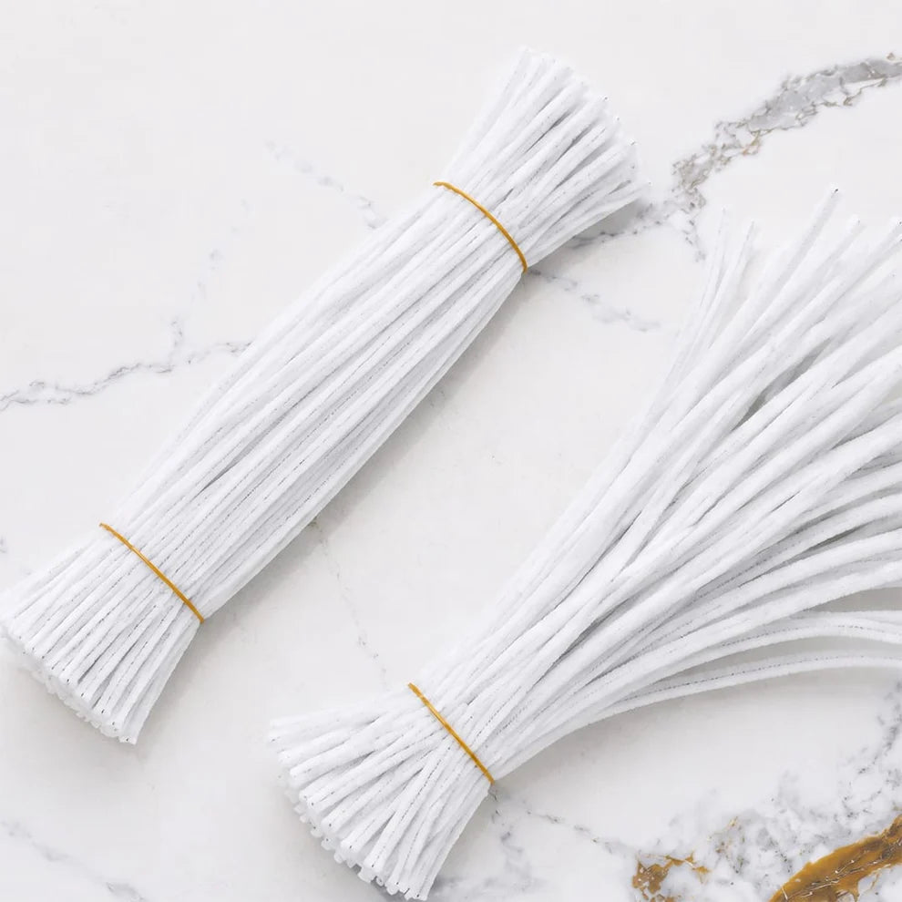 8 mm Premium Pipe Cleaners for Flower Making &  Diy Crafts Projects  – 100 Pcs (Approx.)
