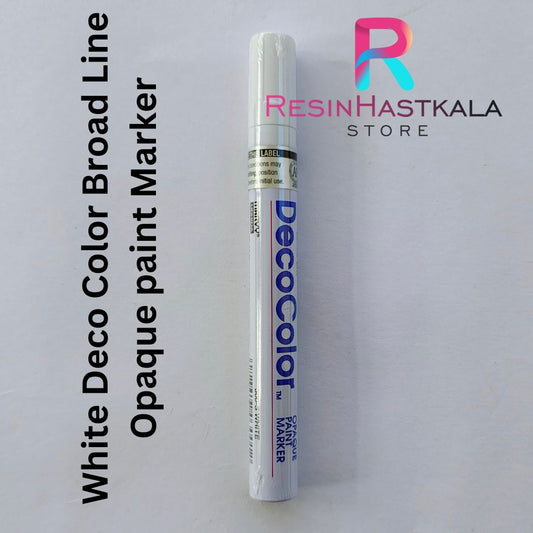 White Deco Color Broad Line Opaque paint Marker