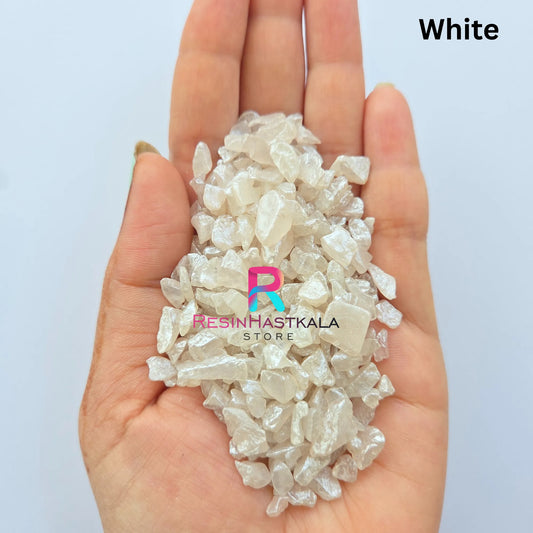 White Dyed Crystal Stones (4-6 MM)