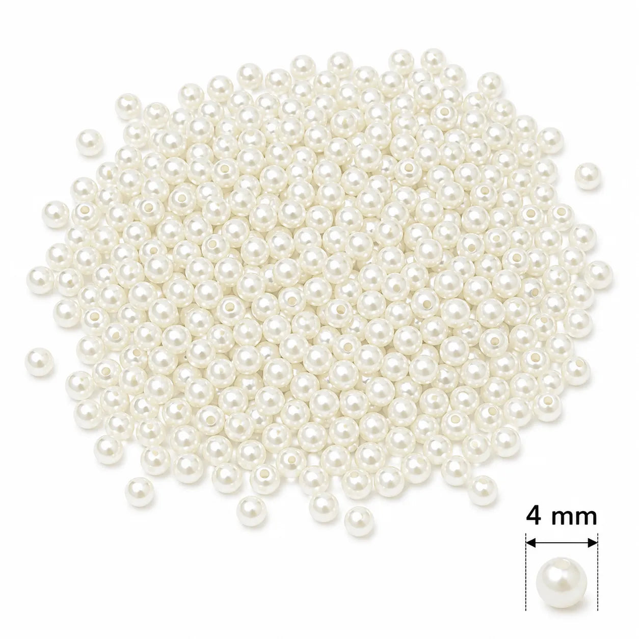 White Pearl Beads (10 Gram)