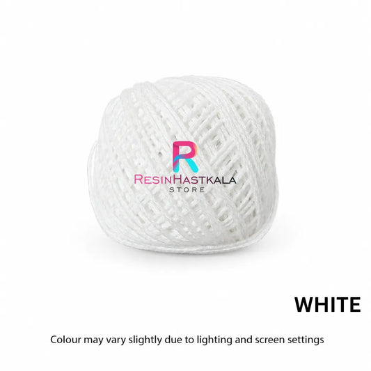 White Rakhi Thread Roll (10 Gram)