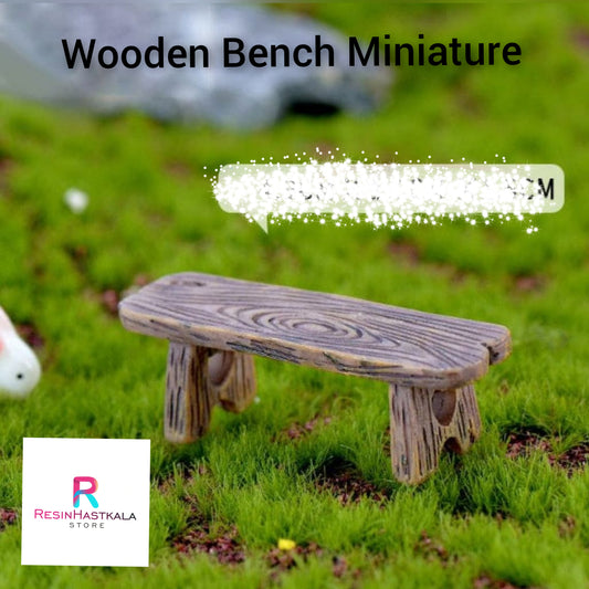 Wooden Bench Miniature