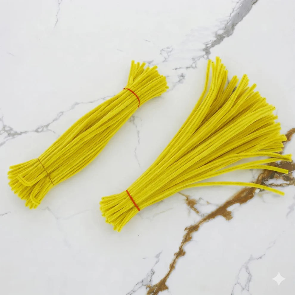 8 mm Premium Pipe Cleaners for Flower Making &  Diy Crafts Projects  – 100 Pcs (Approx.)
