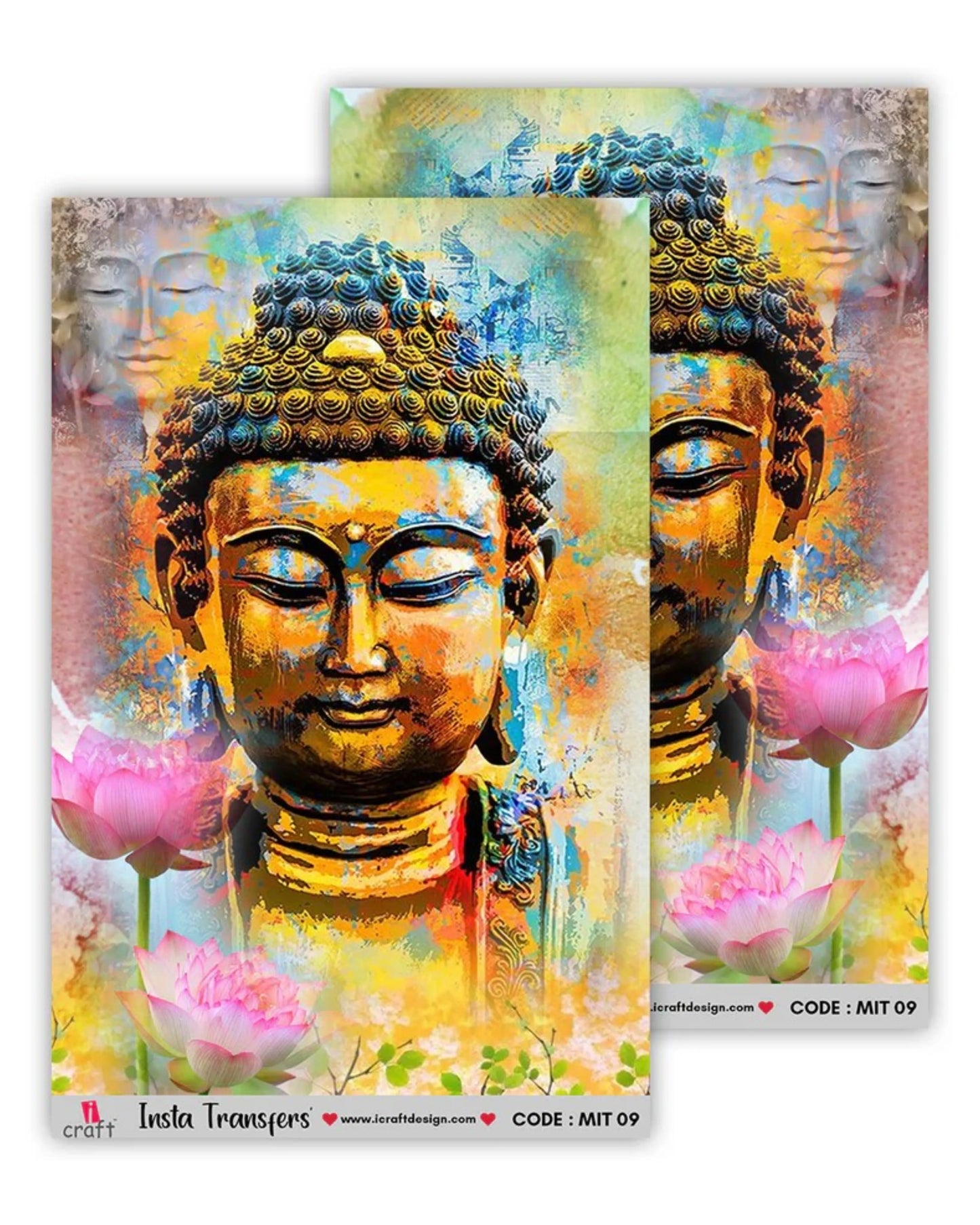 iCraft Water Transfer Sticker – God Design (MIT09) (3.5" x 5")