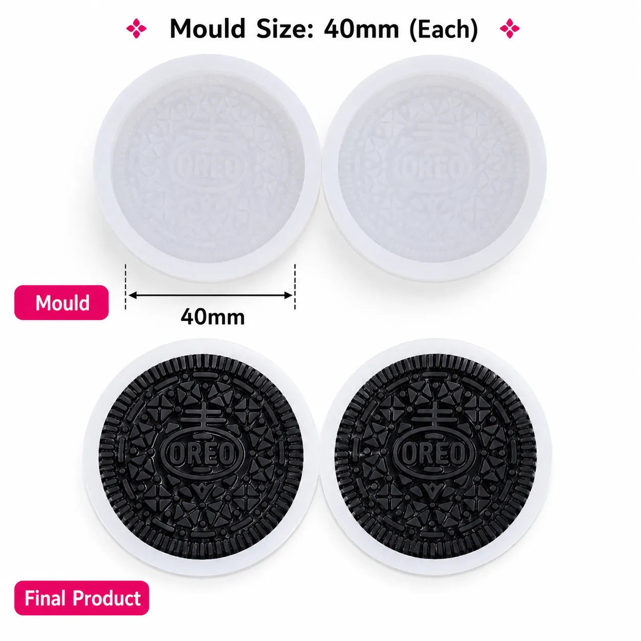 Oreo Biscuit Mould – Set of 2