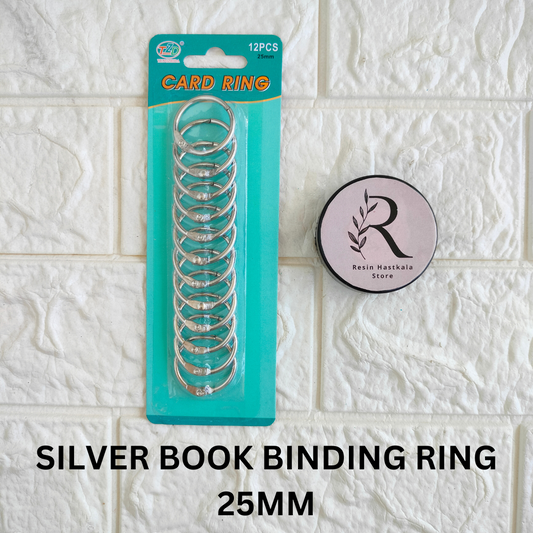 Silver Book Binding Ring 25 Mm